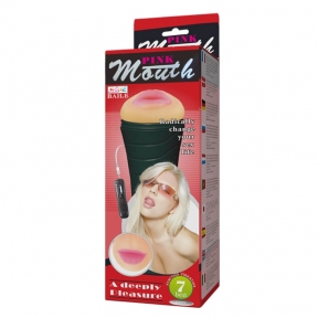 Мастурбатор-ротик, в тубі «Masturbator Cup - Vibration Mouth», 7 режимів вібрації 10