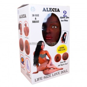 Реалістична секс лялька «Alecia 3D» із вставкою з кібершкіри та вібростимуляцією 6