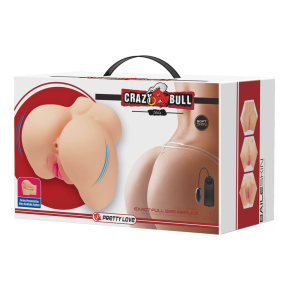 Мастурбатор попка півторс, вагіна + анус Crazy Bull Mila, тілесна, 1,5 кг 7