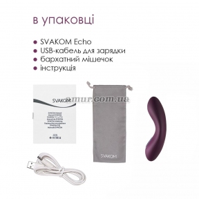 Кліторальний вібратор Svakom Echo, фіолетовий 2