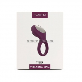 Эрекционное кольцо с вибрацией Svakom Tyler, фиолетовое 6