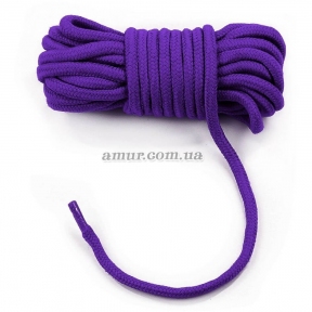 Мотузка для бондажу «Fetish Bondage Rope», фіолетова, 10 м 0