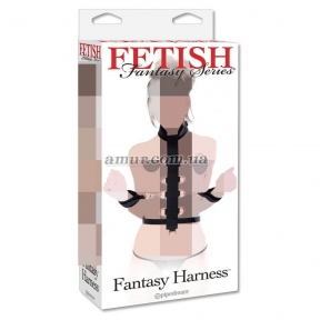 Фіксатор на шию та руки з додатковими кільцями «Fantasy Harness» 0