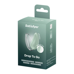 Компактный вибратор-стимулятор для клитора Satisfyer Drop To Go, мятный 3