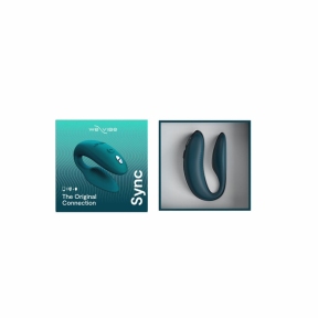 Смарт-вібратор для пар We-Vibe Sync 2, зелений, 10 віброрежимів, пульт ДК 6