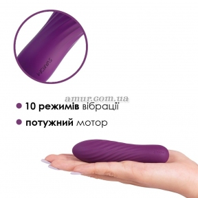 Мощный мини вибратор Svakom Tulip, фиолетовый 1