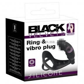 Эрекционное кольцо «Black Velvets Penisring» 7
