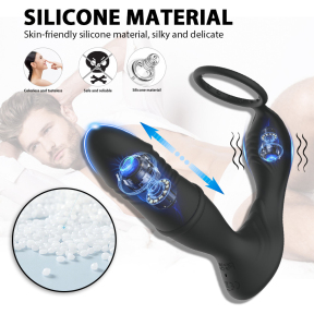 Пробка-массажер простаты Erospace Men’s Play Thrusting Prostate Massager APP Controlled B5 3