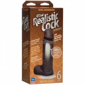 Фаллоимитатор Doc Johnson The Realistic Cock 6 inch Black 2