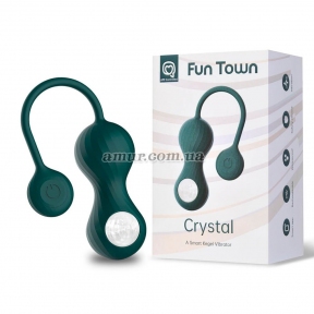 Вагінальні смарт-кульки з вібрацією Fun Town Crystal 4