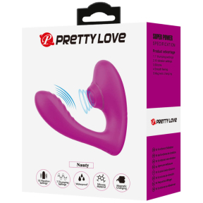 Вибратор Pretty Love Naty, 10 режимов вибрации и 7 пульсации 8