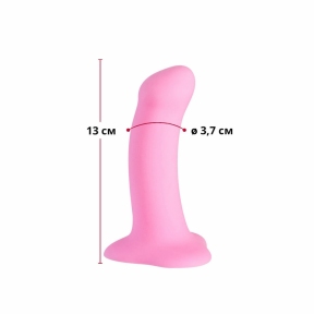Фаллоимитатор Fun Factory AMOR, розовый, длина 14,6 см, диаметр 3,7 см, изогнутый 0