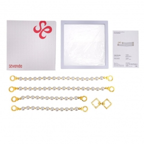 Перлинні наручники та ножні кайданки LOCKINK Pearl Handcuffs & Anklecuffs 10