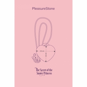 Мини-вибратор «Сердечко» FairyGasm PleasureStone, зеленое, 9 режимов, на шнурке 4