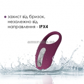 Эрекционное кольцо с вибрацией и пультом ДУ Svakom Winni, фиолетовое 4