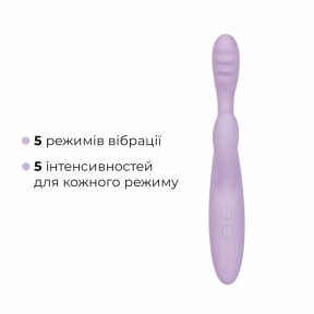 Тонкий кролик-вибратор Svakom Cici+ 2 Lilac, управление со смартфона, подогрев до 38 °C 3