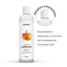 Лубрикант на водній основі Satisfyer Juicy Lubricant Playful Pumpkin, з ароматом гарбуза, кориці та гвоздики, 300 мл 6