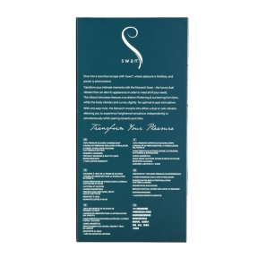 Многофункциональный вибратор с вакуумной стимуляцией Swan The Monarch Teal 8