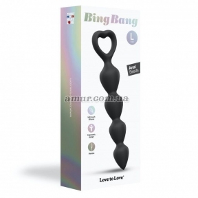 Анальний ланцюжок Love To Love - Bing Bang L, Black Onyx 4