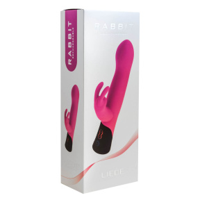 Вібратор-кролик Liebe Pleasure Toys Rabbit Liebe Cerise, рожевий, 7 режимів 3