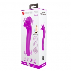 Вібромасажер, що імітує оральні ласки «Faust», 12 режимів руху язичка 6