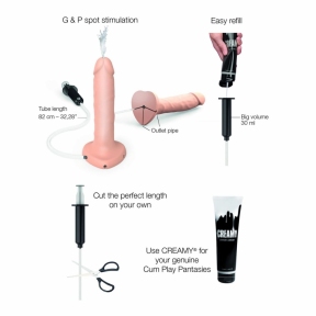 Кончающий фаллоимитатор Strap-On-Me Squirting Cum Dildo Realistic Flash, диам. 3,9 см, силикон 0