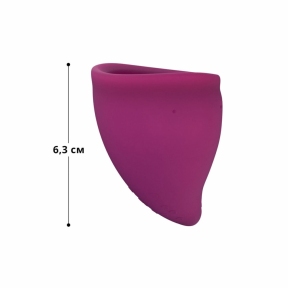 Менструальна чаша Fun Factory FUN CUP SIZE B, бордова, багаторазова, діаметр 4,3 см, об'єм 30 мл 2