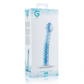 Стеклянный дилдо Gildo Glass Dildo No. 4, для точки G и простаты 3