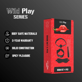 Набор БДСМ Erospace Wild Play C9, 4 предмета 0