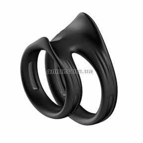 Двойное эрекционное кольцо «Capen», черное 2
