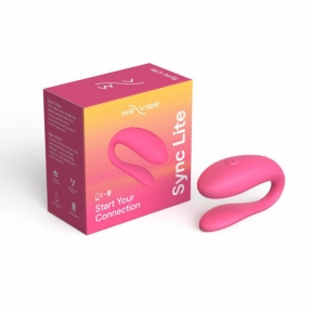 Смарт-вібратор для пар We-Vibe Sync Lite Pink, 10 віброрежимів, можна поєднувати з актом 6