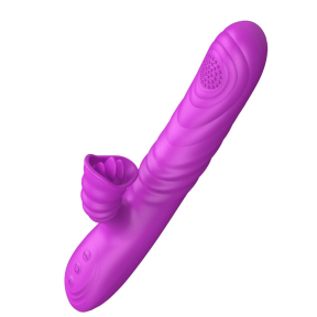 Вибратор-кролик «Angelia», 20 режимов вибарции, 3 режима движения, подогрев 3