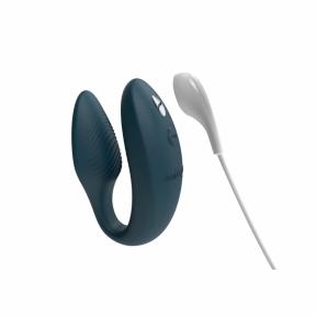 Смарт-вібратор для пар We-Vibe Sync 2, зелений, 10 віброрежимів, пульт ДК 5