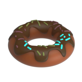 Кольцо на пенис в форме Доната «Pretty Love Choco Super Donut» 1