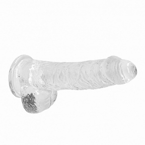 Фаллоимитатор «Realrock Dildo 6», 17 см, прозрачный 1