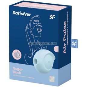 Вакуумный клиторальный стимулятор с вибрацией Satisfyer Sugar Rush Blue 3