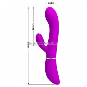 Вибромассажер точки G «Pretty Love Clitoris Vibrator» с клиторальной стимуляцией 4