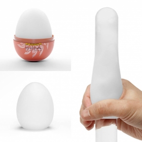 Мастурбатор-яйцо Tenga Egg Shiny II, плотный TPE, пробник лубриканта 5 мл 0
