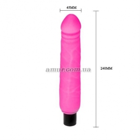 Вибратор «The Realistic Cock Pink», 24 см 2