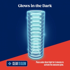 Мастурбатор Blush Rize – Ribz Glow in the Dark Masturbator, прозорий, нейтральний, світиться у темряві 3