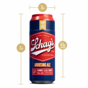 Мастурбатор – банка пива Blush Schag's Arousing Ale Masturbator – Frosted, самозмащувальний вакуум 5