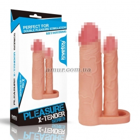 Насадка на член «Pleasure X Tender Double Penis Sleeve Add 2