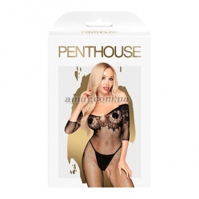 Бодистокинг с имитацией лифа Penthouse - High Profile, черный 1