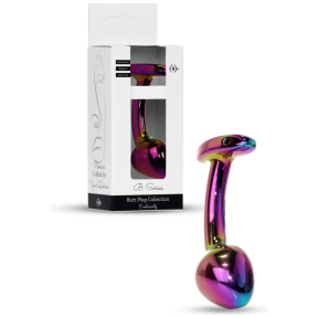 Анальна пробка Jewellery Multicolour Curved Plug M 4