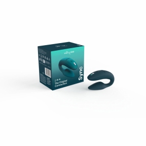 Смарт-вібратор для пар We-Vibe Sync 2, зелений, 10 віброрежимів, пульт ДК 7