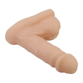 Силиконовый фаллоимитатор с мошонкой Pretty Love Realistic Cock, телесный, 13,5 см 4
