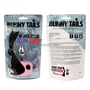 Анальна пробка FeelzToys - Bunny Tails, з рожевим хвостиком 2