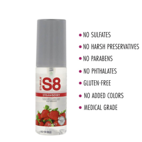 Лубрикант на водной основе S8 Flavored Lube, с ароматом клубники, 50 мл 0