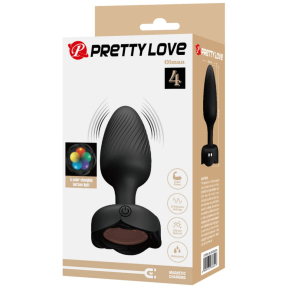Анальная пробка Pretty Love Olman, с LED-подсветкой, 10 режимов вибрации 3