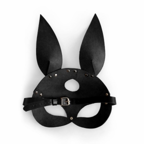 Шкіряна маска Зайки Art of Sex - Bunny mask, чорна 3